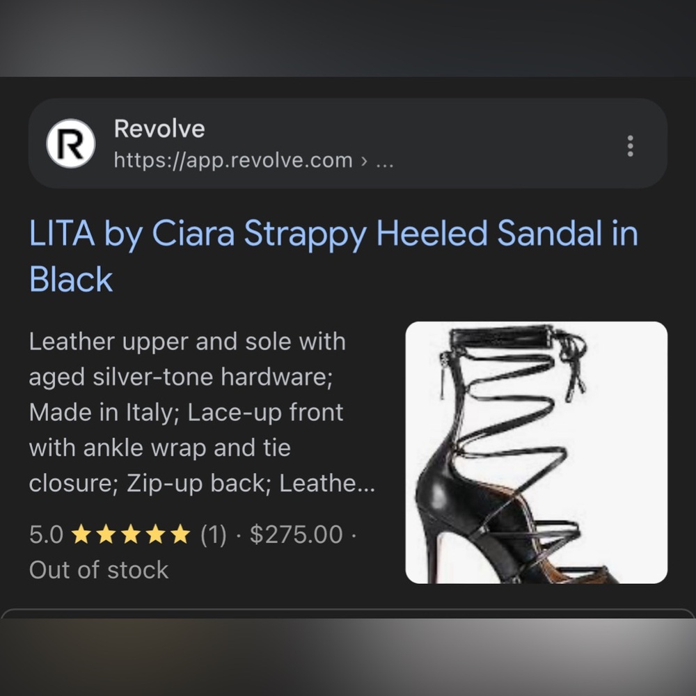 NIB REVOLVE - LITA by Ciara Strappy‎ Heeled Sandals - Picture 12 of 12